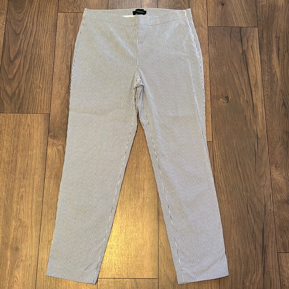 Talbots Chatham ankle pant blue and white size 10